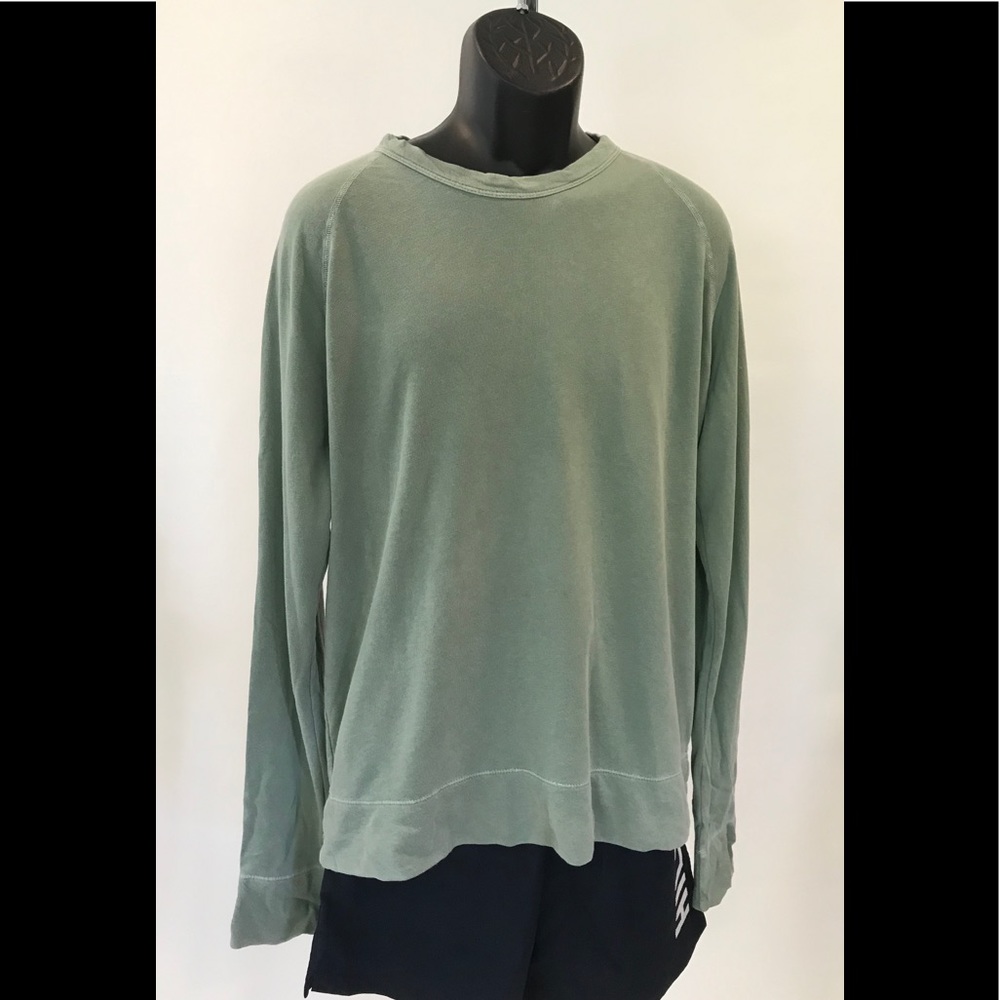 James Perse Green Long Sleeved Sweatshirt